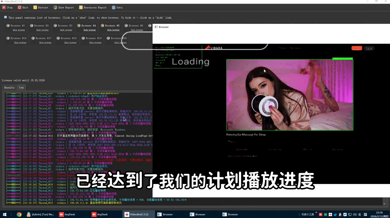 13 号窗口：识别播放器 → 点击 → 播放至计划进度后自动关闭