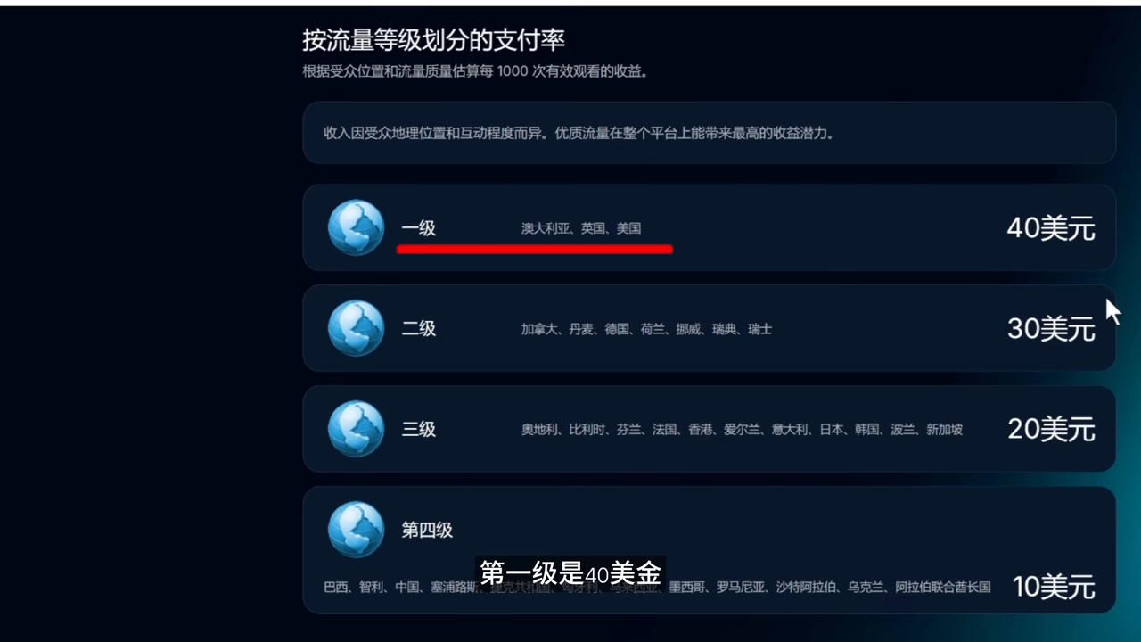 upbolt 四档计费与国家梯队