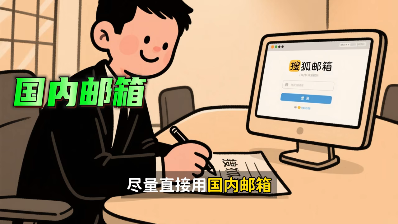 推荐使用搜狐邮箱等国内邮箱，避免翻墙收验证邮件