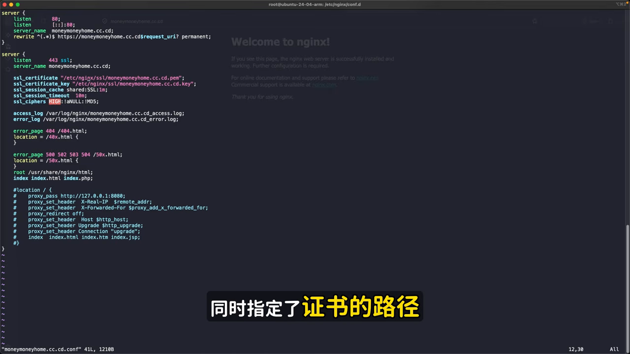 Nginx SSL 配置与反向代理预留