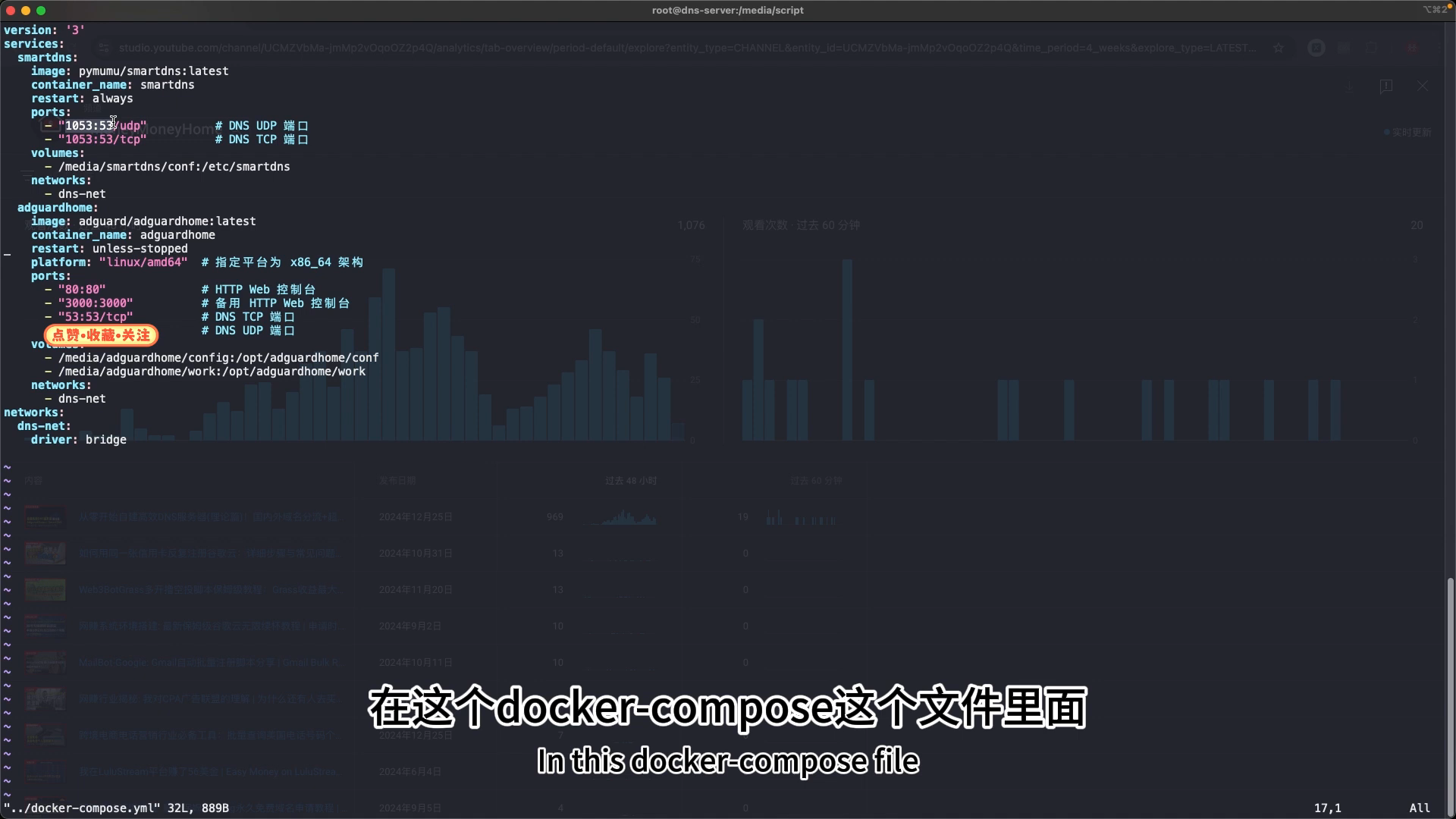 docker-compose 端口 1053 映射